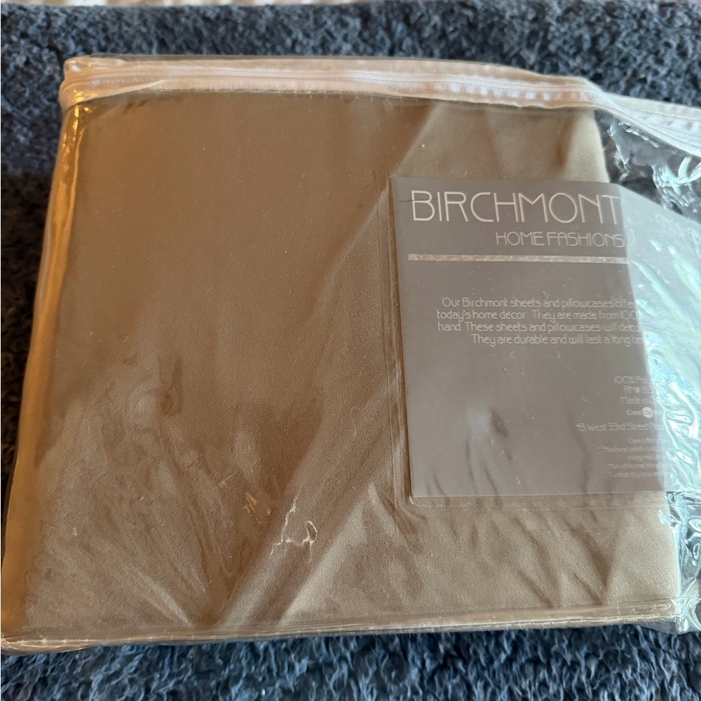 Birchmont Taupe King Sheet Set with Pillowcases